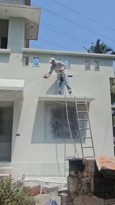 വൈറ്റ് സിമന്റ് സ്പ്രേ കുറഞ്ഞ ചിലവിൽ 
#whitewashing #home #പെയിന്റിംഗ്