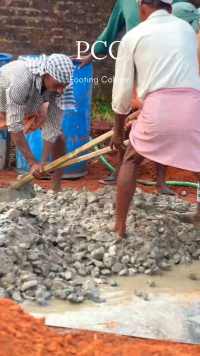 What is grade of PCC used at site? – theconstructor.orgPCC footing refers to a plain cement concrete (PCC) layer that is placed as a base layer under the structural footing of a building. Its primary purpose is to provide a level, stable surface, protect the main footing's steel reinforcement from soil corrosion, #pcc  #columnlayout  #columnfooting  #columnfoundation
