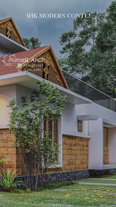 Contemporary and Traditional 
Modern contemporary house with elegant design.#keralahomedesigners #keralahomedesigners
#keralahousedesigns #keralahomes #keralahomedecor #keralaarchitecture
#keralahomeinteriorexterior
#keralagodsowncountry #keralahouseplans
#keralahouse #architectures #architecture_hunter #architect #architechture
#architechturephotography #architeturelovers #architecture_view #bestarchitecture #bestdesign #interordesign #instagram #interiorstyling #elevation #elevationdesign # contemporary #contemporaryhome #bed #bedroominterior #trendingreels #virelvideo