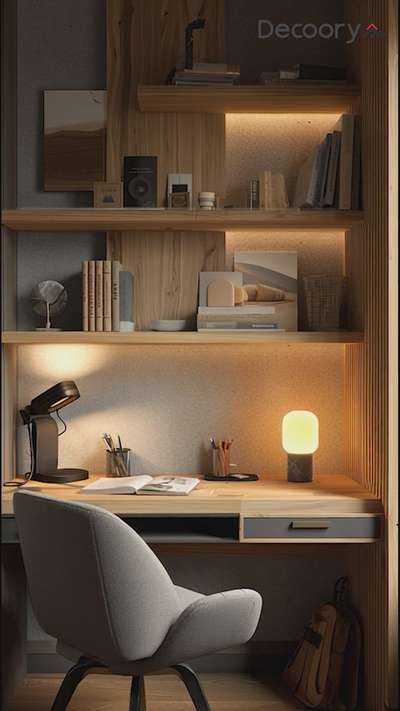 Where focus meets style — this modern study table is designed to boost productivity and elevate your workspace.

For interior design ideas and customized solutions, contact Decoory Interiors
.
.
#studytabledesign #studyroomideas #modernworkspace #workspacedesign #homeofficeinterior #minimalistdesign #studysetup #desksetupideas #moderninteriors #woodenstudytable #decoory #decooryinteriors
