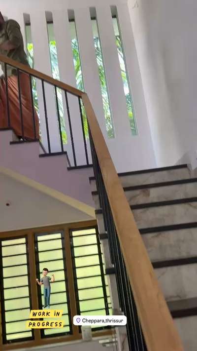 Handrail Thrissur Kerala #StaircaseHandRail  #GlassHandRailStaircase #handrawork  #handrsteel #handrail