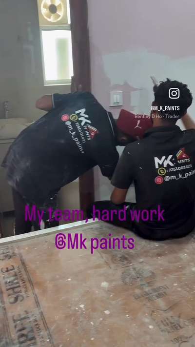 Hard work, my team #MK Peints
