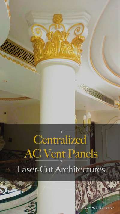 Laser-cut Panels for Sleek and Efficient AC Vents for Centralized Air Conditioning. 🌟

Laser Zone crafts bespoke metal air conditioning panels, seamlessly blending with your building's architectural style. ✨

#lasermetalcutting #cnccutting #laserzone 

Location: Ernakulam, Kerala