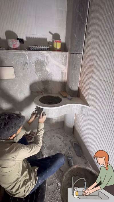 Basin top 
 #interiordesign #interiorinspiration #luxuryinteriors #moderninteriors #interiorgoals #designlovers #aestheticinteriors #interiordesignerindia #indianinteriors #homedesignindia #dezone #designthatreflectsyou  #basinwash  #COUNTERTOP  #BathroomDesigns