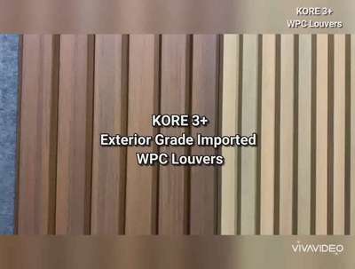 KORE 3+ WPC Louvers ,looks like actual wood  #wpclouvers  #louvers  #facadelovers  #facadedesign  #facades  #ElevationDesign