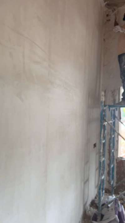 Gypsum wall plastering work