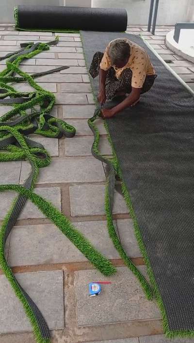 Mullurkkara site grass fitting # artificial grass