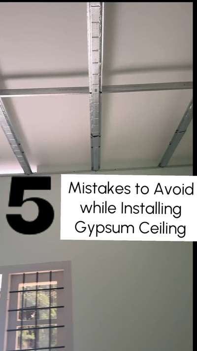 5 mistakes to avoid while installing a gypsum false ceiling