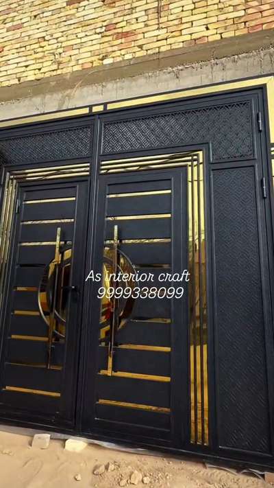 ##as interior craft #provide #aluminum profile gate # trending #home #gate #slidinggates #maingates # #ss pvd cotted reling luxury reling ms gate pvd cotted reling