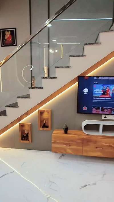 tv unit under stair

#tvunits 
#homeinteriors