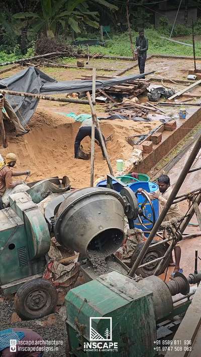 Slab casting #concrete #mainslab #residentialbuilding
