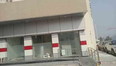 aluminium acpc elevation front and toughene 12 mm