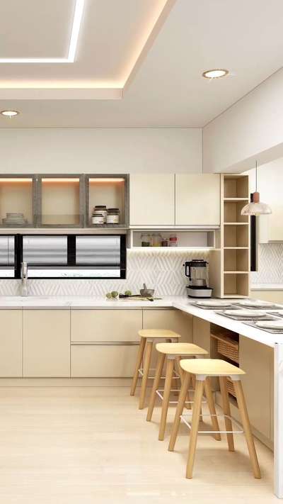 "Sleek and chic: Embrace the beauty of simplicity with our modern minimalist kitchen design."


 #KitchenInterior  #KitchenIdeas  #LargeKitchen  #ModularKitchen