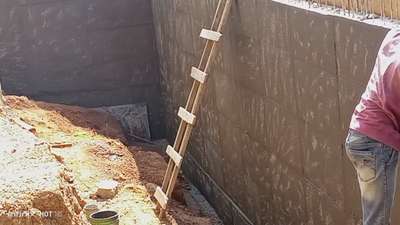 #RETAINING WALL WATERPROOFING WORK