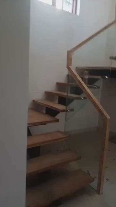 #GlassHandRailStaircase