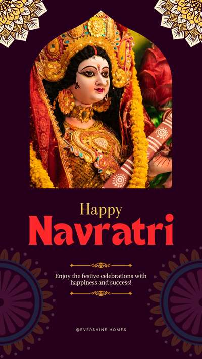 Wishing you a Navratri full of devotion, success, and happiness.
 #happynavratri  #evershinehomes  #evershinehomesvaishali  #Architectural&Interior  #InteriorDesigner  #bestarchitecture