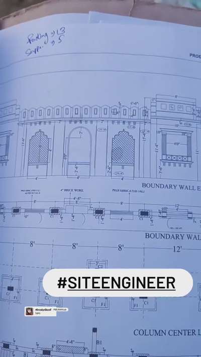 From conceptual to reality.
#hardwork #CivilEngineer #BOUNDARYWALL #Designs #Contractor #contactme #ElevationDesign