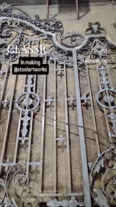 #classic #gate #railing #fabrication 
#Steel #art #work
#gate_fabrication