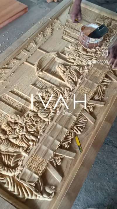 🥰🥰 5ft Last Supper in Teak Wood 
work in progress 🥰🥰🥰
#ivah #ivahdecor #woodcarving #woodcarvingart