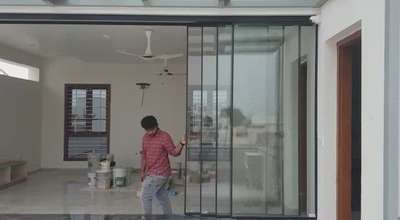 Telescopic Sliding Door #GlassDoors  #glassworks  #_aluminiumdoors  #SlidingDoors