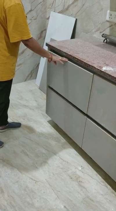 My builder has ruined the kitchen work of slab area, ther innotech drawers are opening with extra efforts is this normal? , andsome drawers are mis aligned also, 

can anyone help me in correcting making it right. 
please respond and visit site,