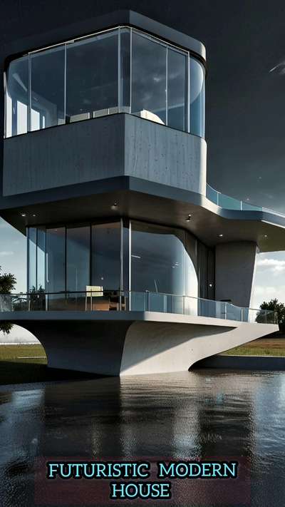 Futuristic Modern House design #interiordesign #exteriors #modularkitchen