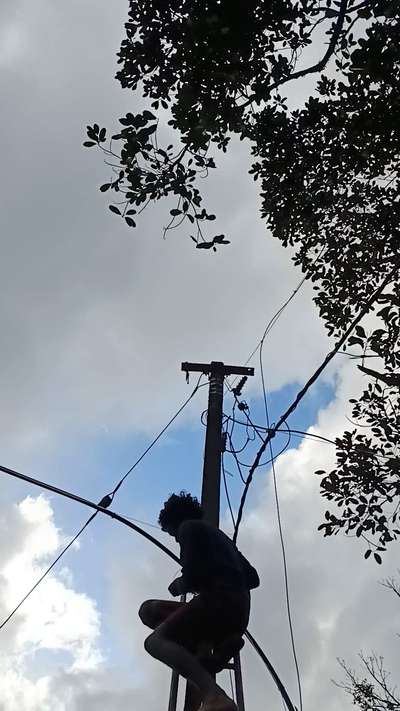 idukki cctv installation 
 Cable work in progress
#cctvcamera