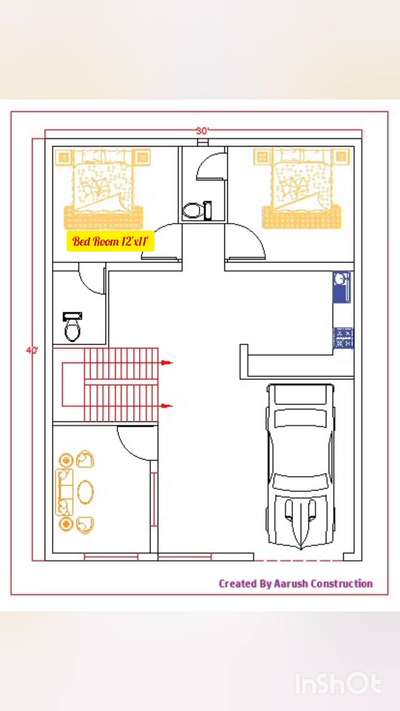 30'x40 House plan