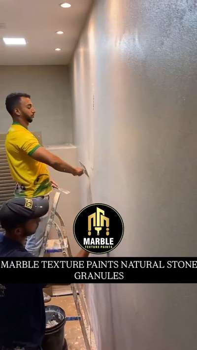 Marble Texture Paints Brings Exterior / Interior Marble Texture (Granuels) 
Granule Texture Ideal for interior & exterior surfaces, facades of commercial, residential, corporate buildings, educational Institutes etc 
The dry granules are mixed with a bonding agent with recommended quantity of water.
The dough is then trowelled onto the substrate to be coated to get an average dry film in the range of 0.8 - 1.2 mm.  Granule’s texture is suitable for both interior and exterior applications. They offer the unique option of mono or multicolor shades in a single coat…. Contact for more details **Marble texture paints** offer a modern and elegant solution for transforming both interior and exterior spaces. More than just a surface coating, this advanced finish adds depth, texture, and vibrant color, creating a visually striking and refined appearance.
Formulated to meet the demands of diverse architectural applications—from modern commercial facades to high-end residential interiors—this finish combines durability, and ease of maintenance with a refined visual impact.
 #exteriortexture #elevation #elevationdesign #stonetexture #marbletexture #design #front elevation#design #design #architecture #interiordesign #painter #contractor #homedesign #homepaint #rennovation #jaipur #delhi #punjab #ludhiana #paint #lucknow #haryana#nscpaints#marbletexturepaints #contractors #instagramreels #koloapp