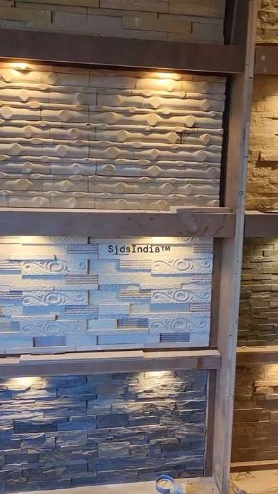 Natural stone tiles made with genuien stone premium stone tiles, give your walls a lavishly  look..  #InteriorDesigner  #Architect    #stonewall #stonetiles