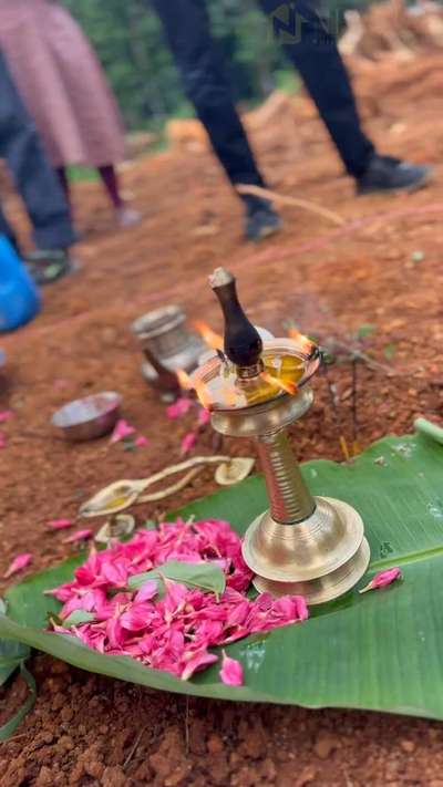 "Proudly laid the foundation stone for Ananthu and family's 3 BHK home in Kottayam, spanning 935 sqft. A joyful start to their dream home journey with Nexarc Builders!"