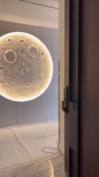 Moon with light in POP wall and selling all india service if you want to see Moon every time than DM me  #popdesine  #popwork  #popceiling