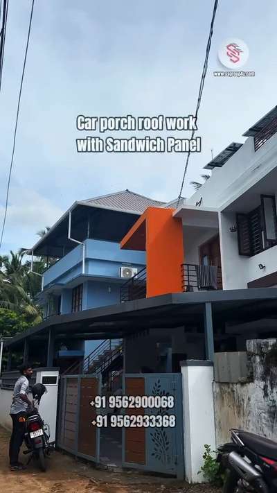 Car porch work with sandwich panel






 #Palakkad #KeralaStyleHouse #ssindustriesandmarketing #sandwichpanel #RoofingDesigns 
#roofing
