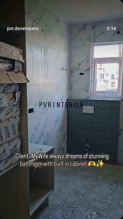 bathroom transformation by pvr interior 
#InteriorDesigner 
#KitchenInterior 
#BathroomStorage 
#BathroomTIles 
#bathroominterior 
#BathroomRenovation 
#BathroomFittings