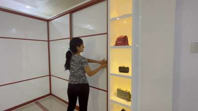 Sliding wardrobe with motion sensor  #SlidingDoorWardrobe  #slidingwardrobe  #slidingdoorswardrobe