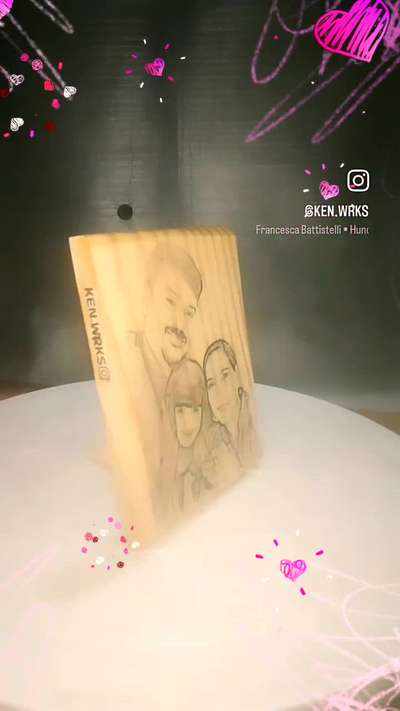 Handmade 💖💖 


 #sketching  #pencilartwork  #digitalart  #woodenartwork  #custom Handmade gift
 #handmade  #gift  #pencilsketch #digitalpainting #wooden