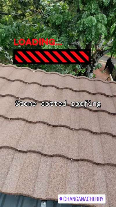 #stones  #SteelRoofing  #RoofingIdeas 
stone cotted sheet roofing work changanassery loading.....
50 yes guarantee for roof