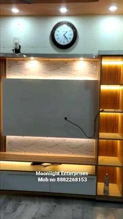 3D LCD panel with light fitting