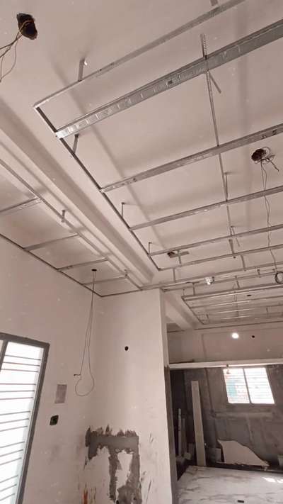 site in progress #FalseCeiling_llighting_flooring  #FalseCeiling  #KitchenCeilingDesign