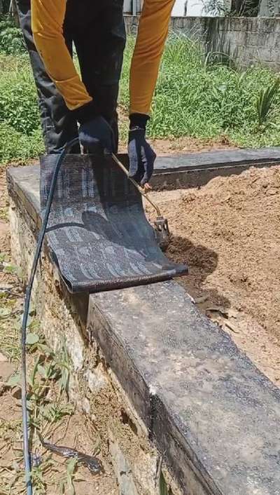 bitumen membrane work @malayinkeezhu #WaterProofings