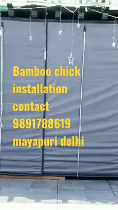 #Bamboo #chick installation,, #bamboo #balcony, PVC chick
all types bamboo chick maker
contact number 9891 788619 Mayapuri Delhi