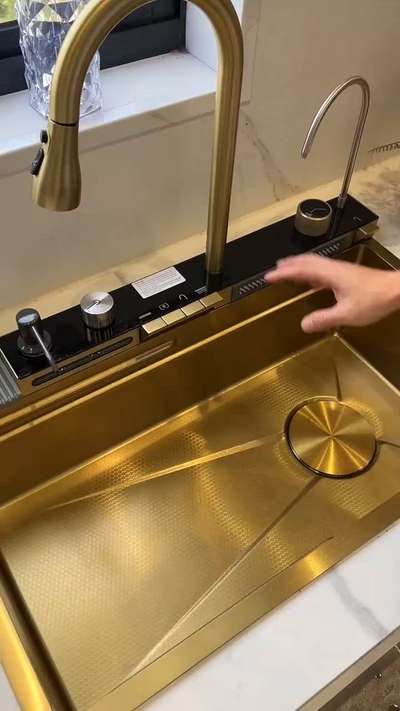 Golden Sink for Modular Kitchen
#ModularKitchen