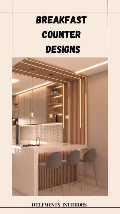 Breakfast counter #InteriorDesigner #moderndesign  #breakfastcounter #HomeDecor