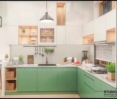 Compact Kitchen interior #kitcheninteriors #InteriorDesigner  #Architectural&Interior #SmallKitchen #2200Sqft house #kerala_architecture #interiordesignkerala