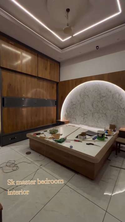 sk master bedroom interior work gurgaon 🏤