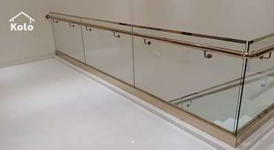 golden SS glass reling grad 304 steel zone jaipur contact.8078604924