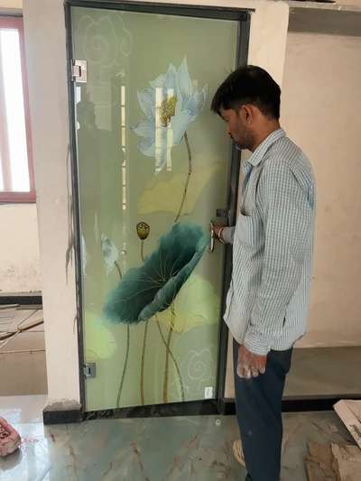Glass door done!!
 #BathroomIdeas 
 #BathroomDoor 
 #BathroomDoors 
 #bathroomdoorlocks 
 #BathroomDesigns 
 #bathrommandwashroom 
 #BathroomIdeas 
 #bathroomdecor 
 #GlassDoors 
 #glassdecors 
 #glassdesign 
 #glassdesigns 
 #3dglasswork 
 #3dglass 
 #toughenedglass 
 #glassdecors 
 #3DPlans 
 #3DPainting 
 #uniquedesigns 
 #uniquedesign 
 #uniqueexterior 
 #uniquehomes 
 #uniqueinteriors 
 #uniquedecor