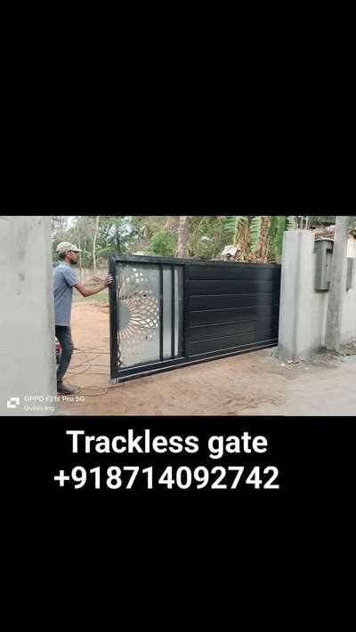 ഇതുപോലെയുള്ള trackless ഗേറ്റുകൾ നിർമ്മിക്കുവാൻ വിളിക്കുക #quilonweldingwork  #Kollam #factoryfinished