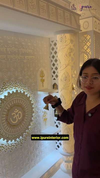 नया डिज़ाइन Corian Mandir 😍😍
 #mandir  #alloverindia  #InteriorDesigner  #corianmandir  #delhi  #modernmandir  #manufacture