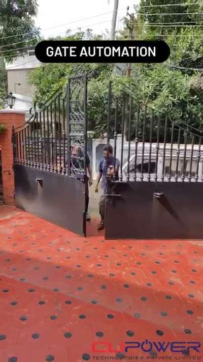 Don't get wet in rain.. We are here to convert your Normal Gates to Smart Gates..  #gateautomation  #gatefabrication  #gateDesign